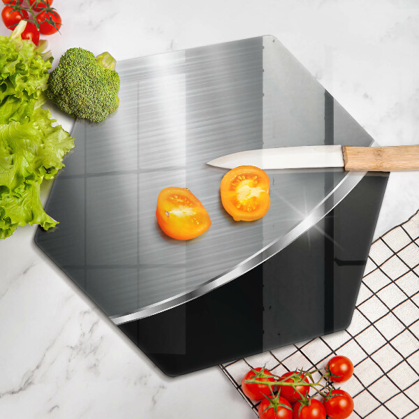 Steklena podloga za rezanje Abstrakcija s kovino