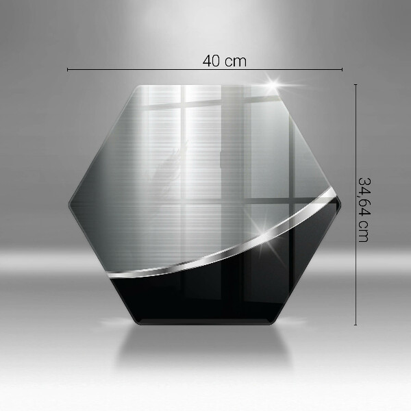 Steklena podloga za rezanje Abstrakcija s kovino