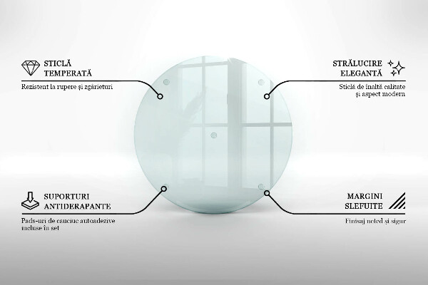 Prozorna steklena podloga za rezanje 40 cm