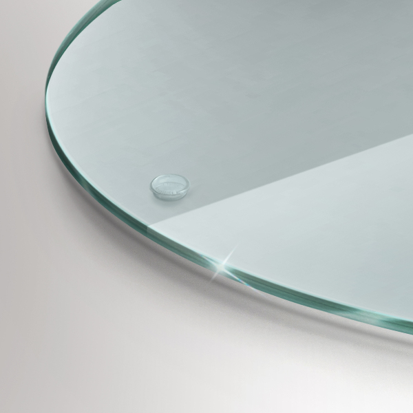 Prozorna steklena podloga za rezanje 40 cm