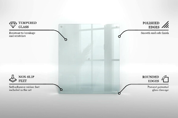 Prozorna steklena podloga za rezanje 60x52 cm