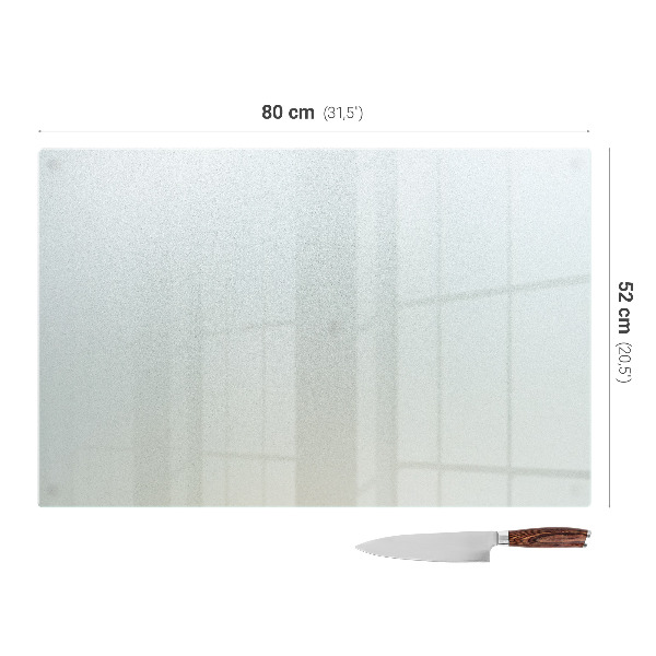 Velika steklena kuhinjska deska 80x52 cm