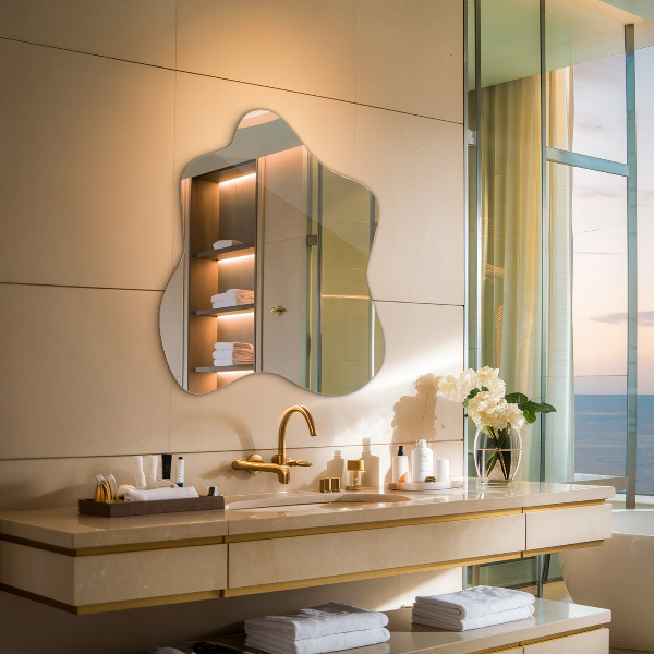 Ogledalo packe asimetrično 48x48 cm