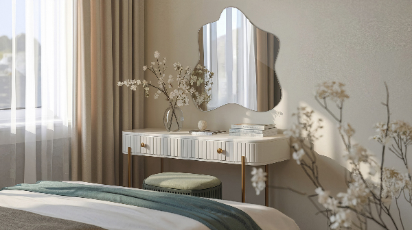 Ogledalo packe asimetrično 58x58 cm