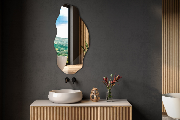 Ogledalo nepravilna oblika madež dekorativni 50x100