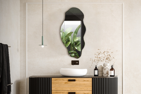 Ogledalo nepravilna oblika madež dekorativni 50x100