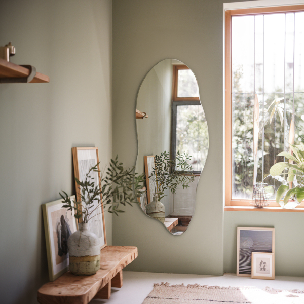 Ogledalo nepravilna oblika brez okvirja 40x90 cm