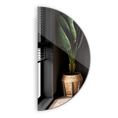 Polkrožno ogledalo 45x90 cm