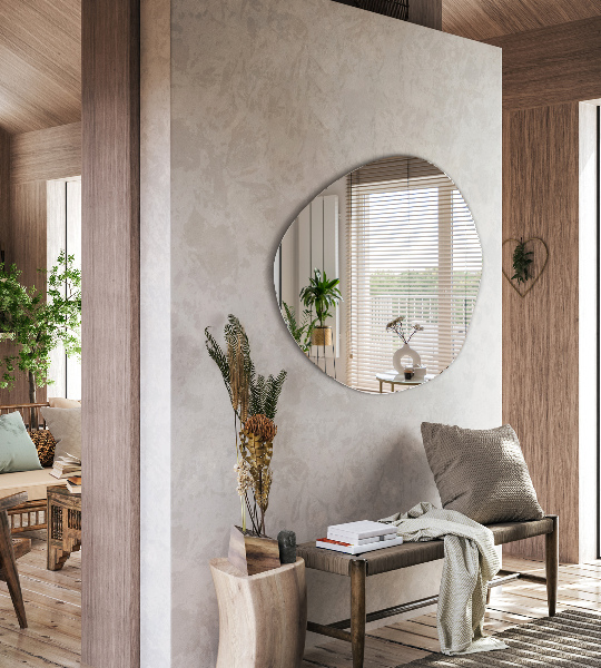 Ogledalo za zid nepravilna oblika 97x96 cm