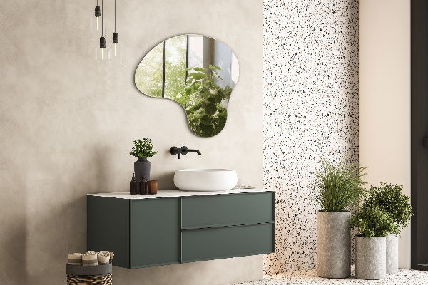 Ogledalo Asimetrično dekorativni brez okvirja 68x67 cm