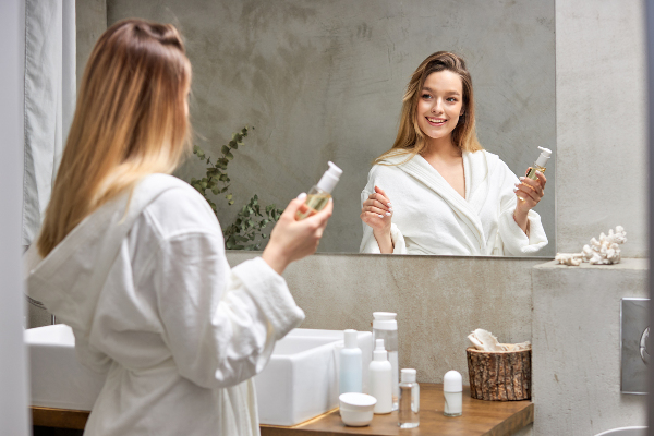 Pravokotno ogledalo brez okvirja 70x50 cm