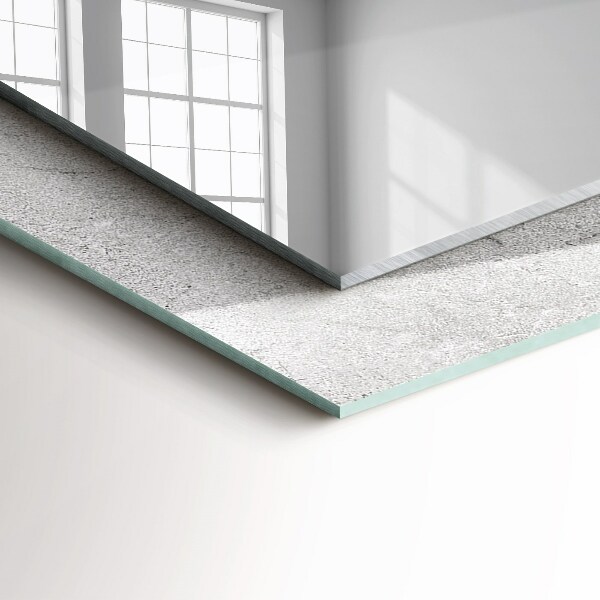 Ogledalo z okrasnim okvirjem Razpokana betonska površina