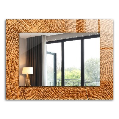 Dekorativno ogledalo Prerez rastnih obročev drevesnega debla