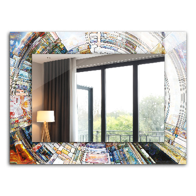 Dekorativno ogledalo Abstraktni krožni mozaik