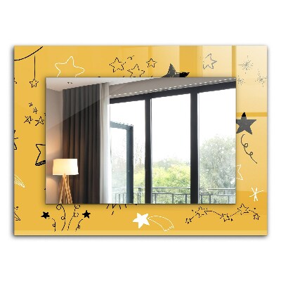 Ogledalo s potiskanim okvirjem Različni motivi zvezd