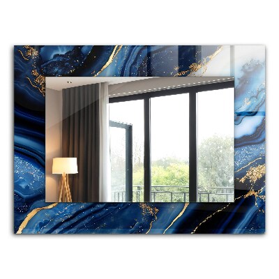 Tiskano ogledalo Abstraktna umetnost iz marmorja