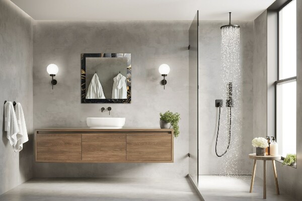 Okrasno ogledalo Lesena tla