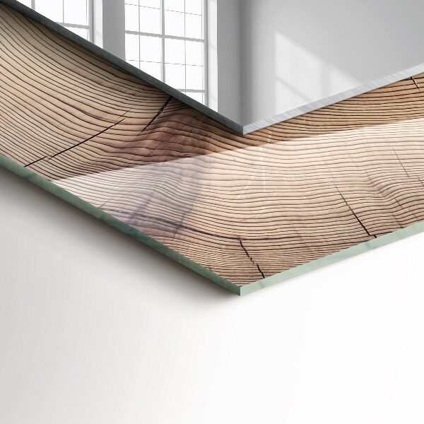 Ogledalo s potiskanim okvirjem Cvetovi in ptice