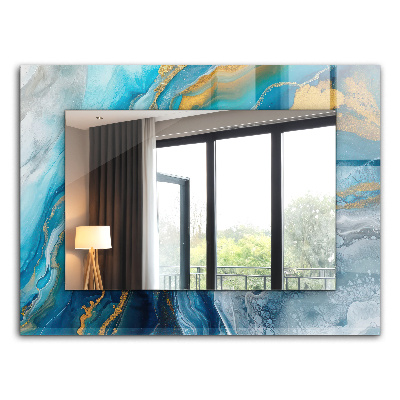 Dekorativno ogledalo Frotirji Astratta v marmorni barvi