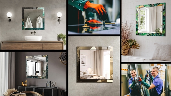 Okrasno ogledalo Astrata barvna lava