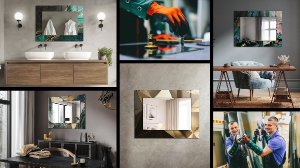 Okrasno ogledalo Astrata barvna lava