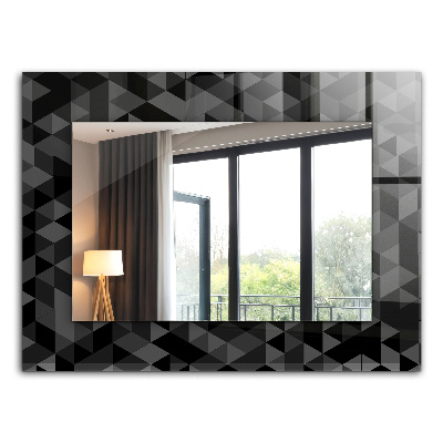 Ogledalo s potiskanim okvirjem Trikotni pritlikavci in črički