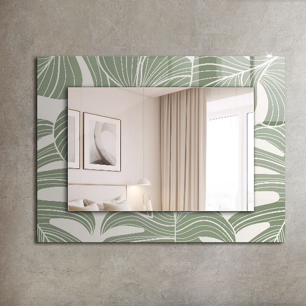 Dekorativno ogledalo Meglica Monstera
