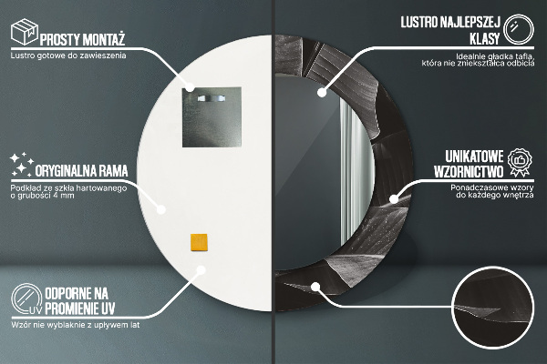 Ogledalo z okrasnim okvirjem Tropske palme