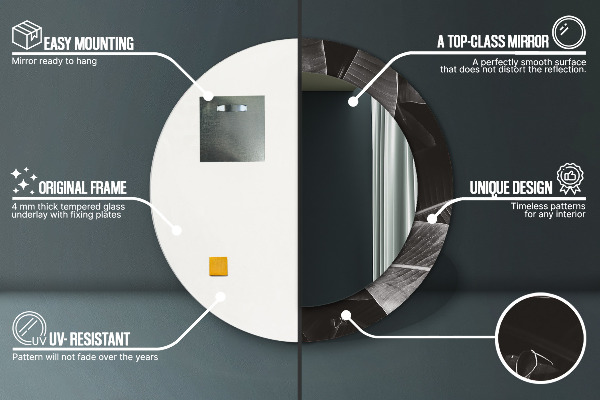 Ogledalo z okrasnim okvirjem Tropske palme