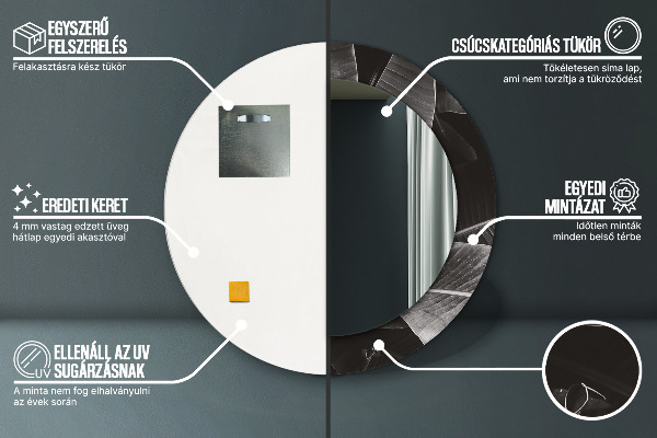 Ogledalo z okrasnim okvirjem Tropske palme