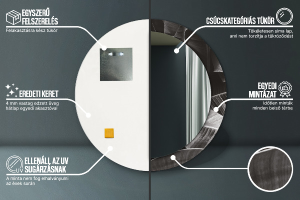 Ogledalo z okrasnim okvirjem Tropske palme