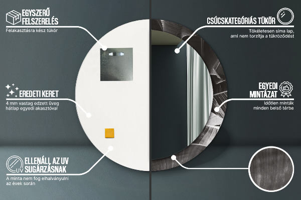 Ogledalo z okrasnim okvirjem Tropske palme