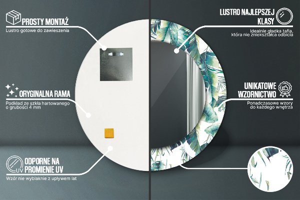 Ogledalo z okrasnim okvirjem Listi