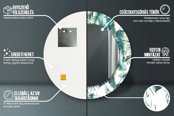 Ogledalo z okrasnim okvirjem Listi