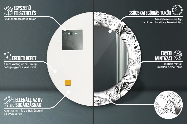 Okrasno ogledalo Hišne mačke