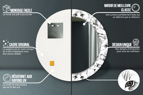 Okrasno ogledalo Hišne mačke