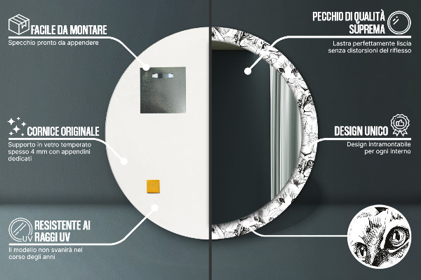 Okrasno ogledalo Hišne mačke