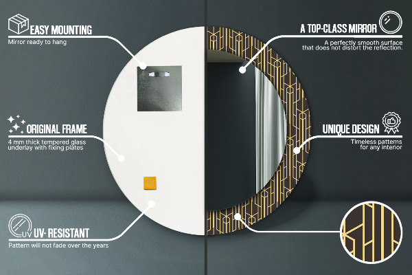 Okrasno ogledalo Izvleček