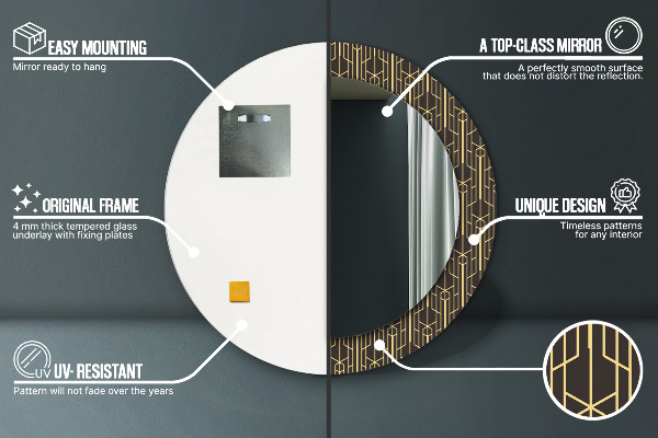 Okrasno ogledalo Izvleček