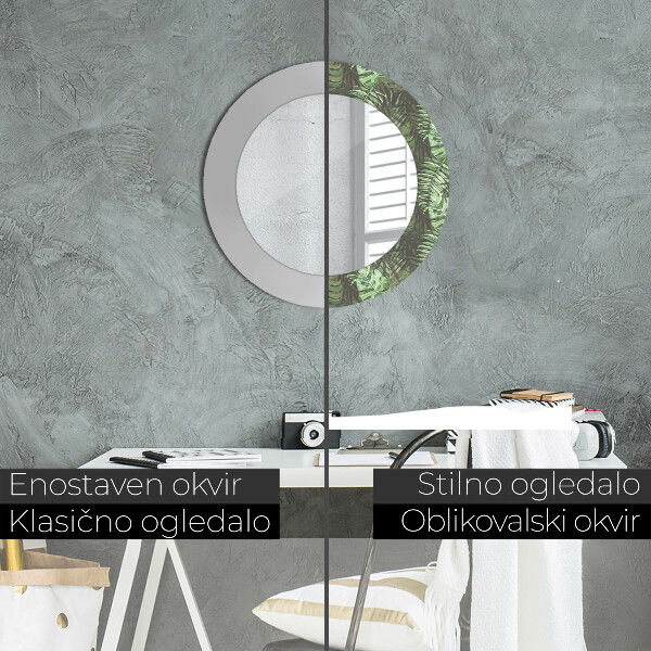 Dekorativno ogledalo Tropski listi