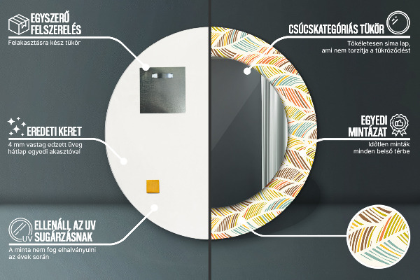 Ogledalo s potiskanim okvirjem Izvleček