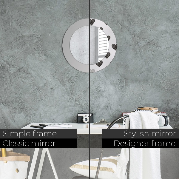 Dekorativno ogledalo Abstraktna srca