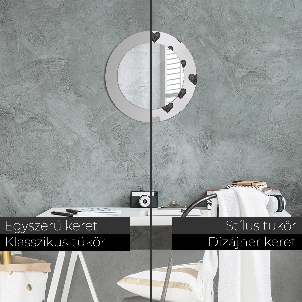 Dekorativno ogledalo Abstraktna srca