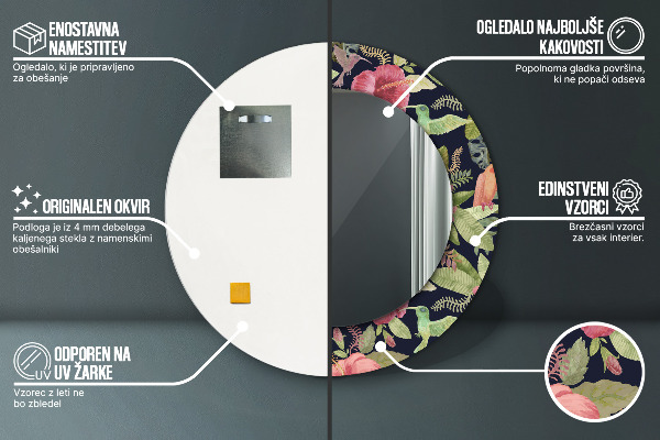 Tiskano ogledalo Cvetje hibiskusa