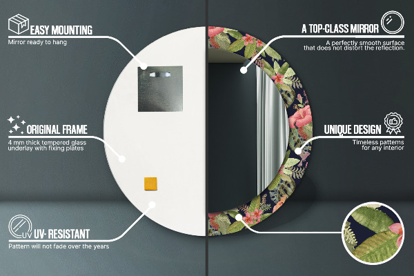 Tiskano ogledalo Cvetje hibiskusa