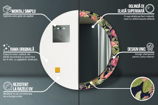 Tiskano ogledalo Cvetje hibiskusa