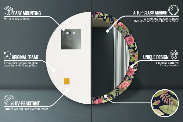 Tiskano ogledalo Cvetje hibiskusa