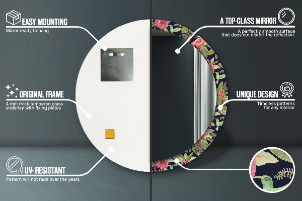 Tiskano ogledalo Cvetje hibiskusa