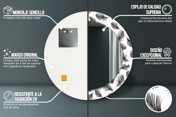 Okrasno ogledalo Perje