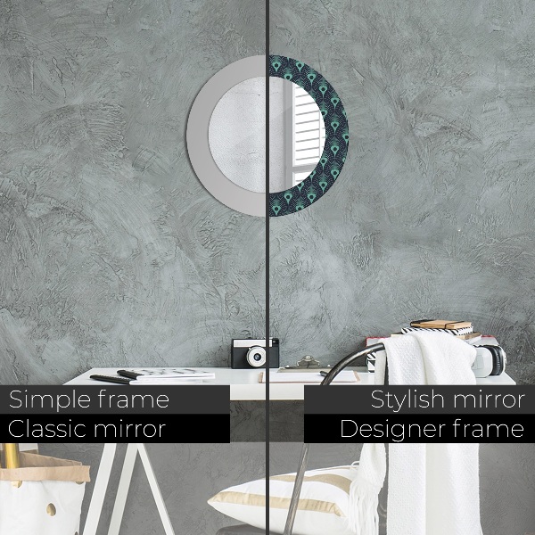 Ogledalo z okrasnim okvirjem Cvetni vzorec